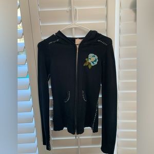 Parfait Zip-UP Embroidered Sweater